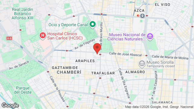 Mapa de Teatros del Canal
