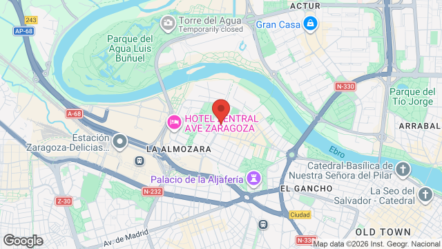 Mapa de Centro Cívico de La Almozara