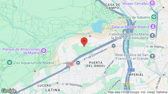 Mapa de Pabellon Satelite Country House Park
