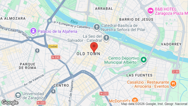 Mapa de Zaragoza Principal Theater