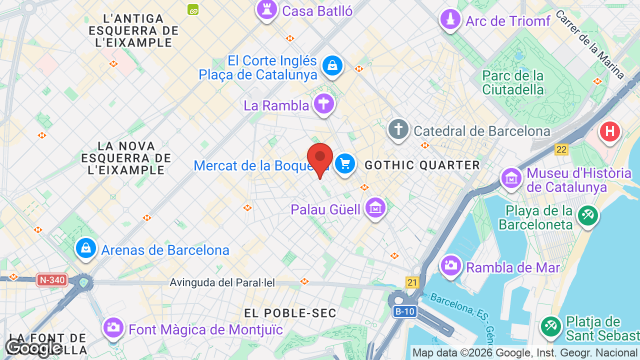 Mapa de Real Academia de Medicina de Cataluña