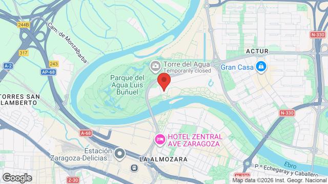 Mapa de Palacio de Congresos de Zaragoza